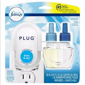 Fabreez plug ins! Linen and Sky scent. New in box
